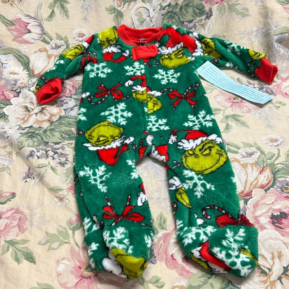 Grinch pajamas 6M